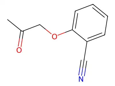 2-(2-Oxopropoxy)benzonitrile structure