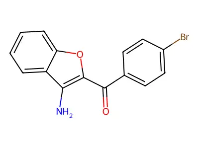 (3-Amino-1-benzofuran-2-YL)(4-bromophenyl)methanone structure