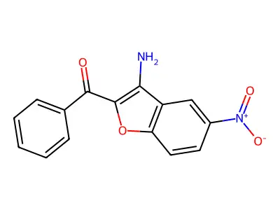 (3-Amino-5-nitro-1-benzofuran-2-yl)-phenylmethanone structure