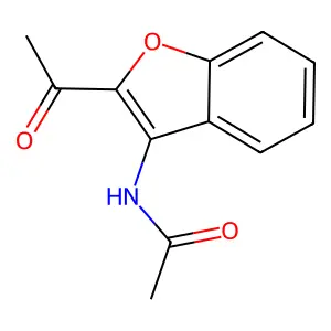 N-(2-Acetyl-1-benzofuran-3-yl)acetamide structure