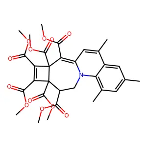 Cyclobut[4,5]azepino[1,2-a]quinoline-7,7a,8,9,9a,10-hexacarboxylic acid, 10,11-dihydro-1,3,5-trimethyl-, hexamethyl ester structure