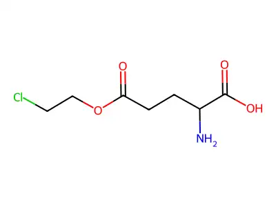 2-Amino-5-(2-chloroethoxy)-5-oxopentanoic acid structure