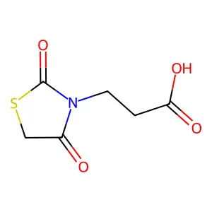 3-(2,4-Dioxo-thiazolidin-3-yl)-propionic acid structure