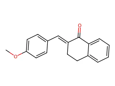 2-(4-Methoxybenzylidene)-1-tetralone structure