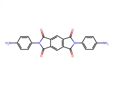2,6-Bis(4-aminophenyl)pyrrolo[3,4-f]isoindole-1,3,5,7(2H,6H)-tetraone structure
