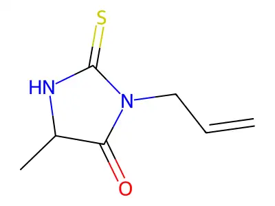4-Imidazolidinone, 5-methyl-3-(2-propenyl)-2-thioxo- structure