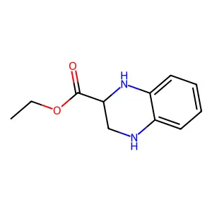 Ethyl 1,2,3,4-tetrahydroquinoxaline-2-carboxylate structure