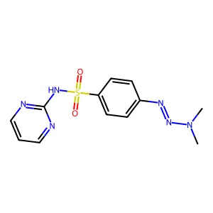 4-[(1E)-3,3-Dimethyltriaz-1-en-1-yl]-N-(pyrimidin-2-yl)benzene-1-sulfonamide structure