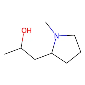 (alphaR,2R)-alpha,1-Dimethyl-2-pyrrolidineethanol structure