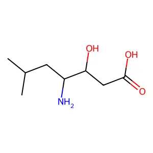 (3R,4S)-4-氨基-3-羟基-6-甲基庚酸 structure