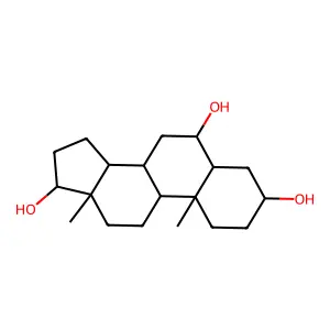5alpha-Androstane-3beta,6alpha,17beta-triol structure