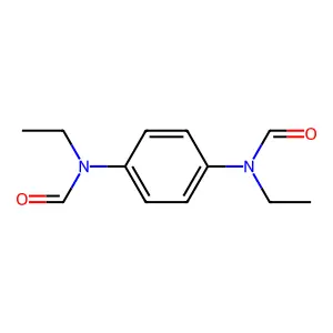 N-ethyl-N-[4-[ethyl(formyl)amino]phenyl]formamide structure