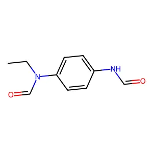 N-[4-[ethyl(formyl)amino]phenyl]formamide structure