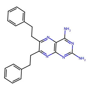 6,7-双(2-苯乙基)蝶啶-2,4-二胺 structure