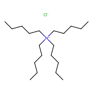 1-Pentanaminium, N,N,N-tripentyl-, chloride (1:1) structure