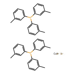 Cobalt, dibromobis(tris(3-methylphenyl)phosphine)-, (T-4)- structure