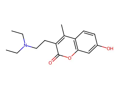 3-(2-(Diethylamino)ethyl)-7-hydroxy-4-methylcoumarin structure