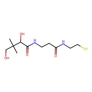 泛酰巯基乙胺 structure