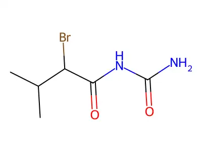 溴米索伐 structure