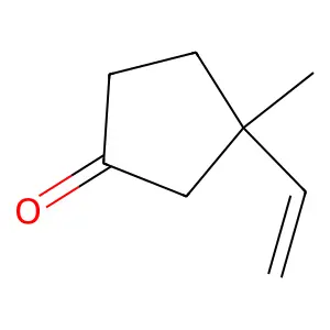 3-Methyl-3-vinylcyclopentanone structure