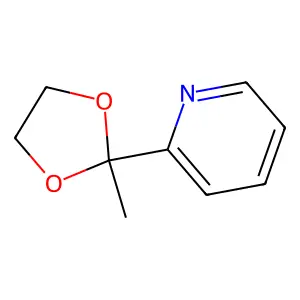 2-(2-Methyl-1,3-dioxolan-2-yl)pyridine structure
