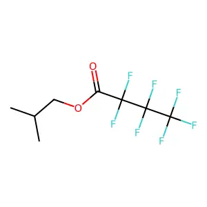 Heptafluorobutyric acid, 2-methylpropyl ester structure