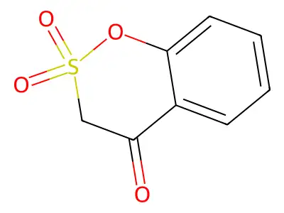 1,2-Benzoxathiin-4(3H)-one, 2,2-dioxide structure