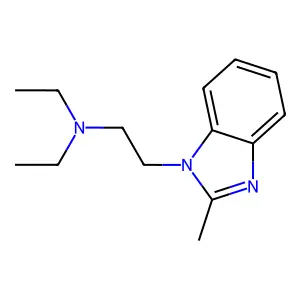 1H-Benzimidazole-1-ethanamine, N,N-diethyl-2-methyl- structure