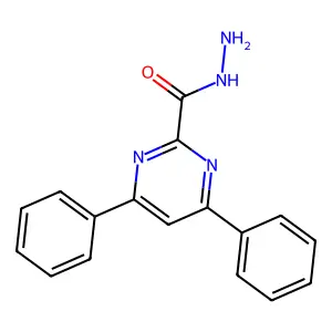 4,6-Diphenyl-2-pyrimidinecarbohydrazide structure