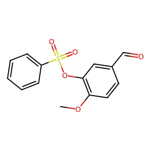 5-Formyl-2-methoxyphenyl benzenesulfonate structure