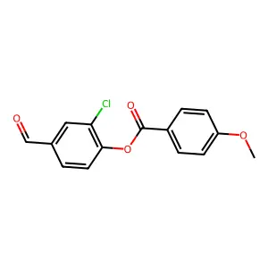 2-Chloro-4-formylphenyl 4-methoxybenzoate structure