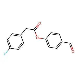 4-Formylphenyl (4-fluorophenyl)acetate structure