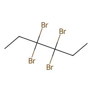 3,3,4,4-Tetrabromohexane structure