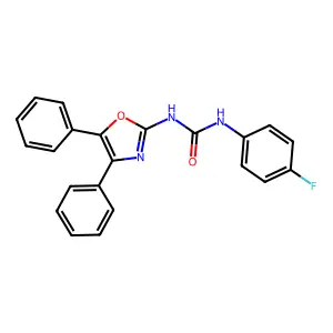 1-(4,5-Diphenyl-1,3-oxazol-2-yl)-3-(4-fluorophenyl)urea structure
