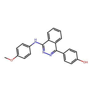 4-(4-((4-Methoxyphenyl)amino)phthalazin-1-yl)phenol structure