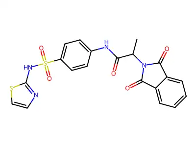 2-(1,3-dioxo-1,3-dihydro-2H-isoindol-2-yl)-N-[4-(1,3-thiazol-2-ylsulfamoyl)phenyl]propanamide structure