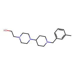 2-{4-[1-(3-Methylbenzyl)piperidin-4-yl]piperazin-1-yl}ethanol structure