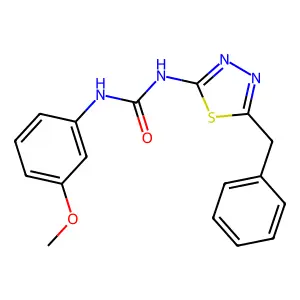 1-(5-Benzyl-1,3,4-thiadiazol-2-yl)-3-(3-methoxyphenyl)urea structure