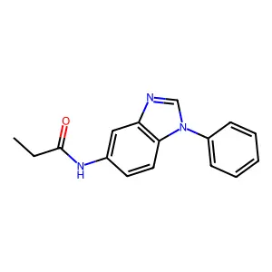 N-(1-phenyl-1H-benzimidazol-5-yl)propanamide structure