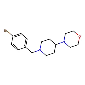 4-(1-(4-Bromobenzyl)piperidin-4-yl)morpholine structure