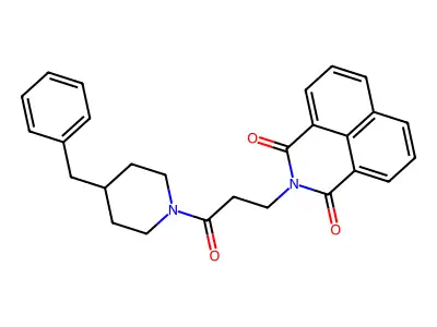2-[3-(4-Benzylpiperidin-1-yl)-3-oxopropyl]benzo[de]isoquinoline-1,3-dione structure