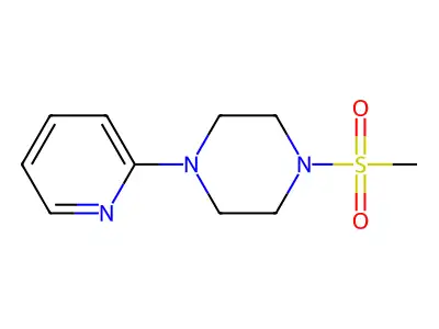 1-Methanesulfonyl-4-(pyridin-2-yl)piperazine structure