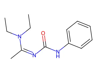 3-[(1E)-1-(diethylamino)ethylidene]-1-phenylurea structure