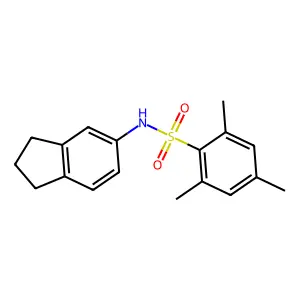 Indan-5-yl[(2,4,6-trimethylphenyl)sulfonyl]amine structure