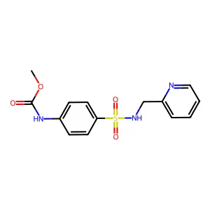 methyl N-[4-(pyridin-2-ylmethylsulfamoyl)phenyl]carbamate structure