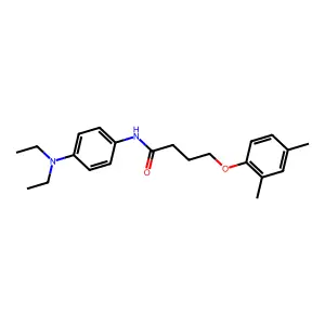 N-[4-(diethylamino)phenyl]-4-(2,4-dimethylphenoxy)butanamide structure