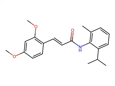 (E)-3-(2,4-dimethoxyphenyl)-N-(2-isopropyl-6-methylphenyl)acrylamide structure