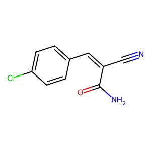 (2E)-3-(4-Chlorophenyl)-2-cyano-2-propenamide structure