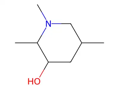 1,2,5-Trimethylpiperidin-3-ol structure