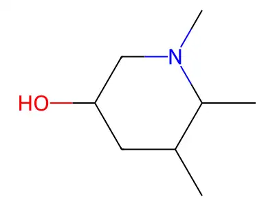 1,5,6-Trimethyl-3-piperidinol structure